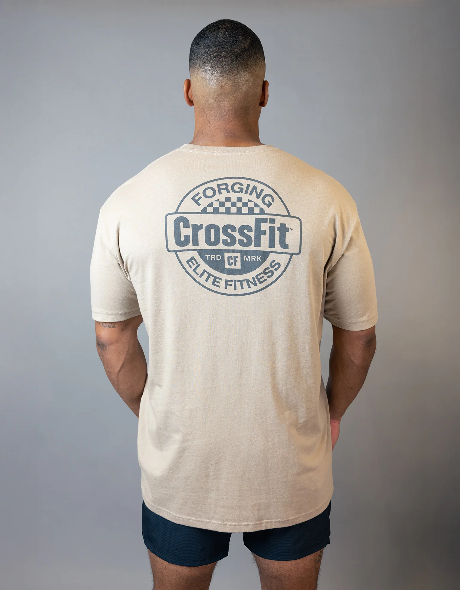 Men's Forging Elite Fitness Emblem Cotton Tee - Image 7