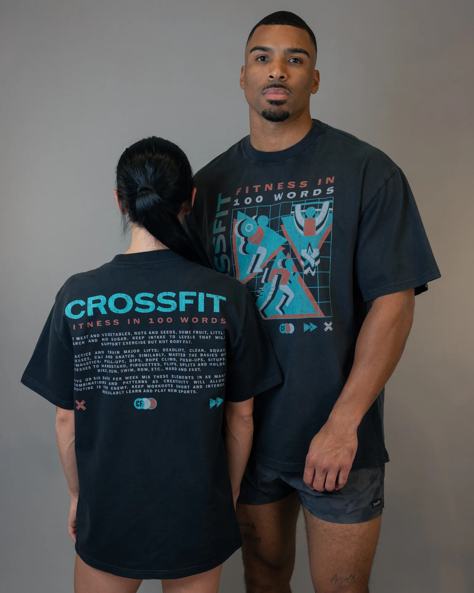 Unisex Retro Grid Heavyweight Faded Tee - Image 4