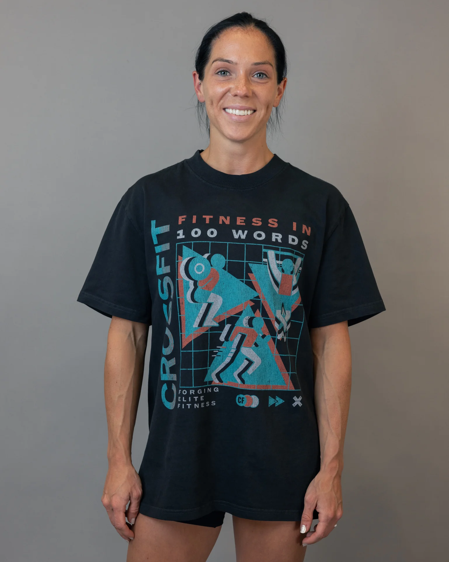 Unisex Retro Grid Heavyweight Faded Tee - Image 6