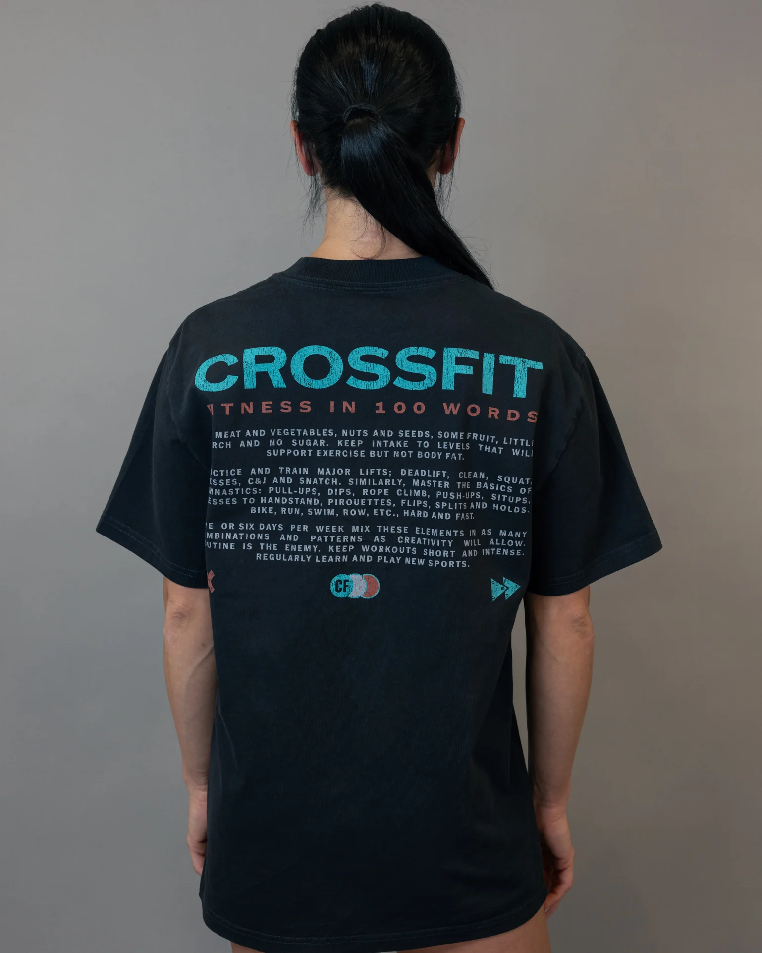 Unisex Retro Grid Heavyweight Faded Tee - Image 7