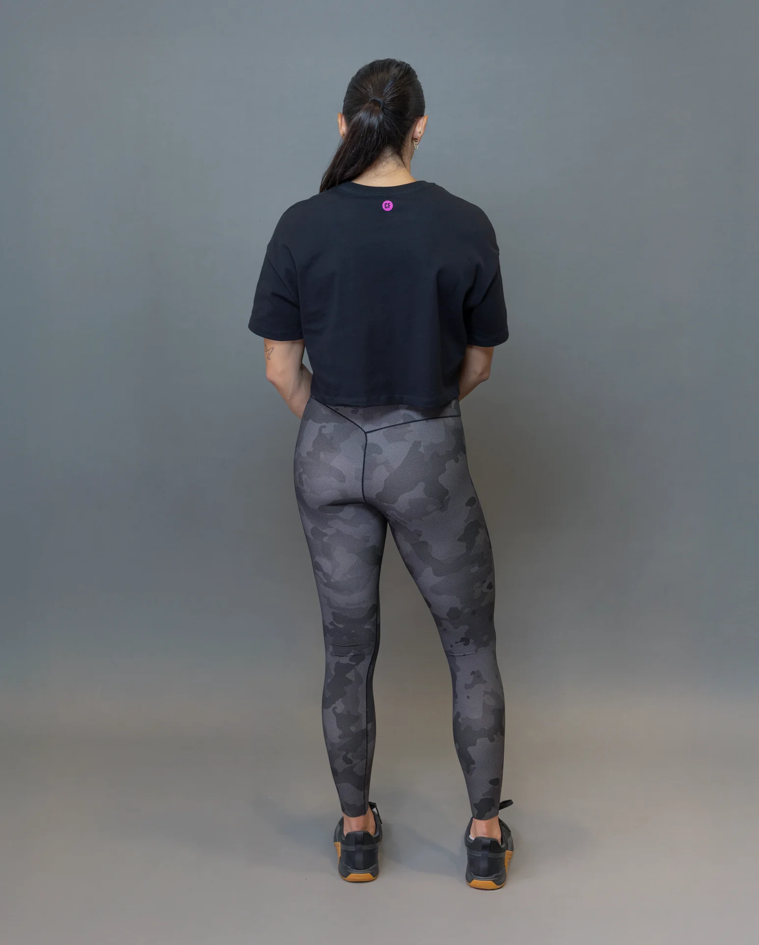 Women's Forging Elite Fitness Crop Tee - Image 4
