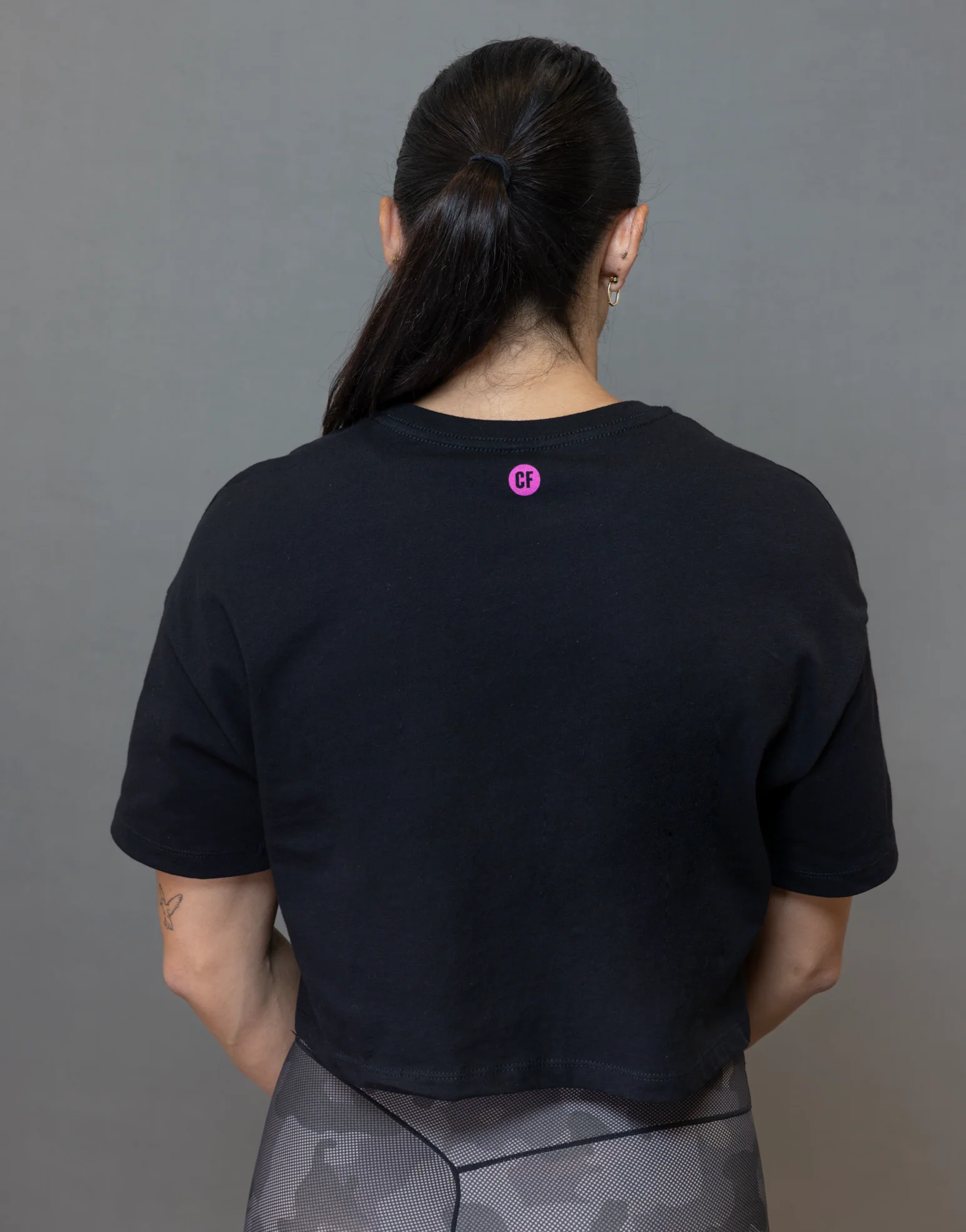 Women's Forging Elite Fitness Crop Tee - Image 5