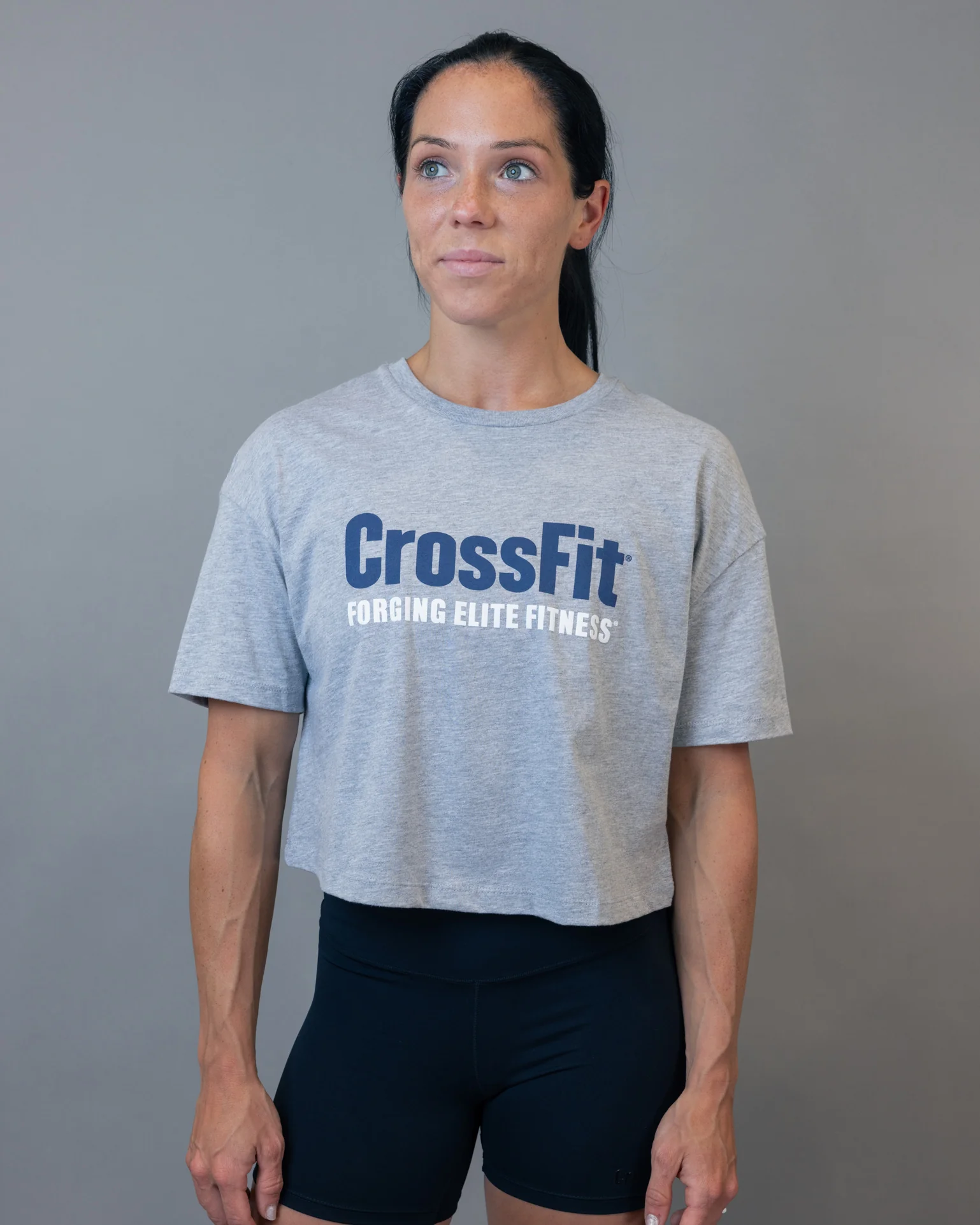 Women's Forging Elite Fitness Crop Tee - Image 7
